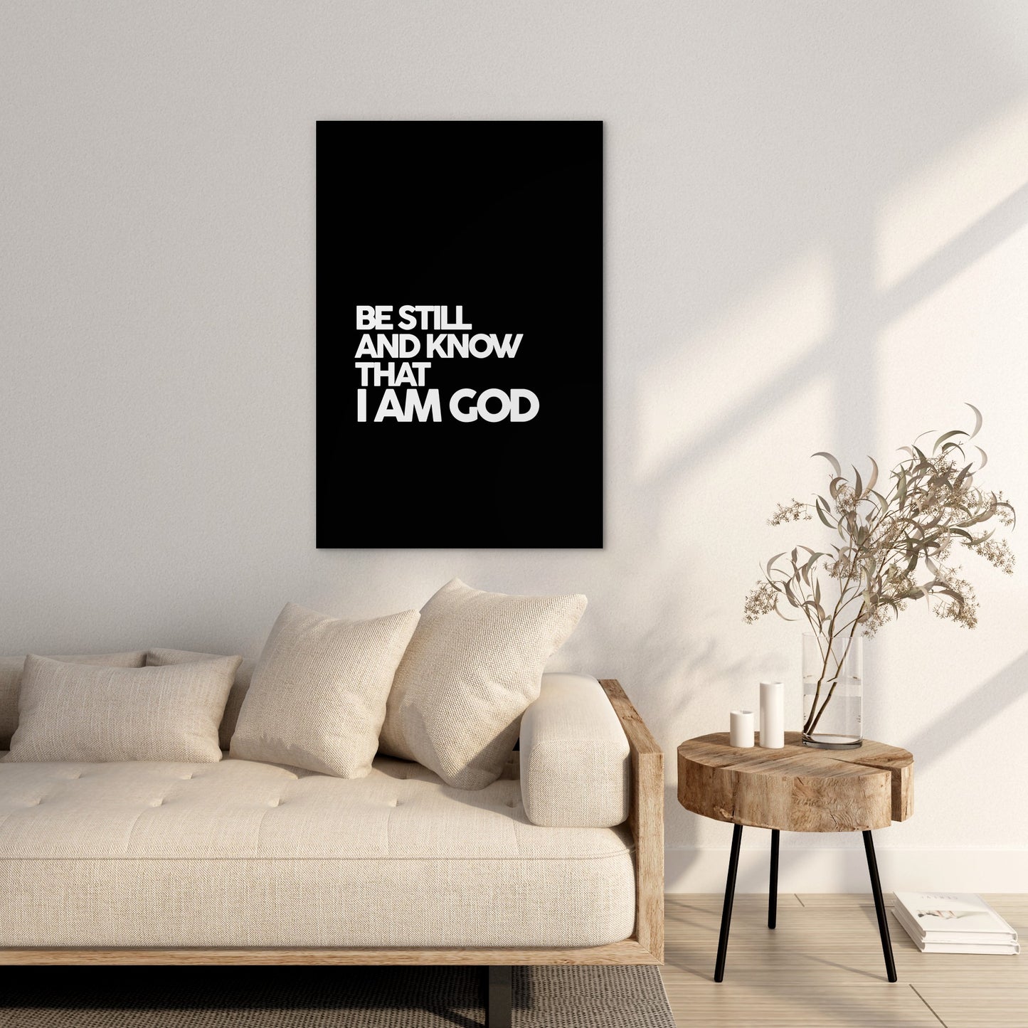 Psalm 46:10 - Be Still and know that I am God (Black)