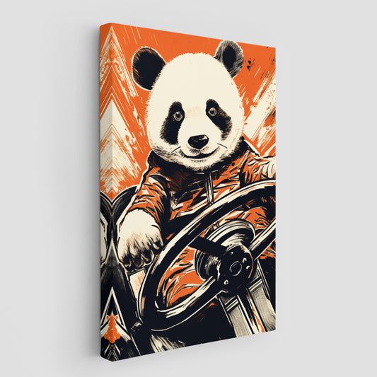 Panda's Joyride Wall Art