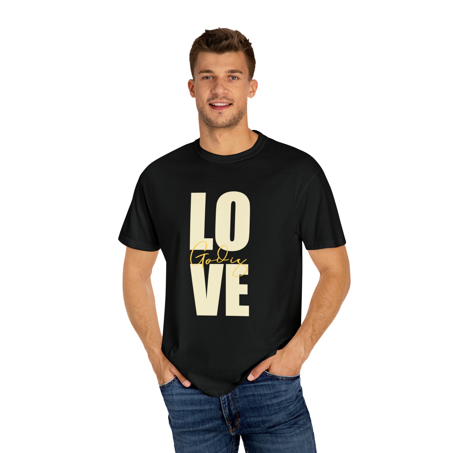 God is Love |Unisex Garment-Dyed T-shirt
