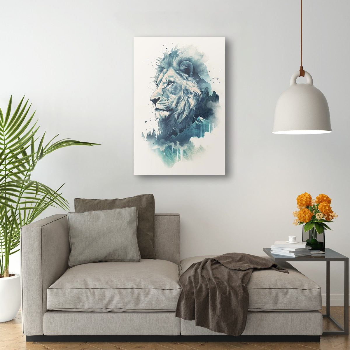 Lion The Ruler Of The Savanna Wall Art