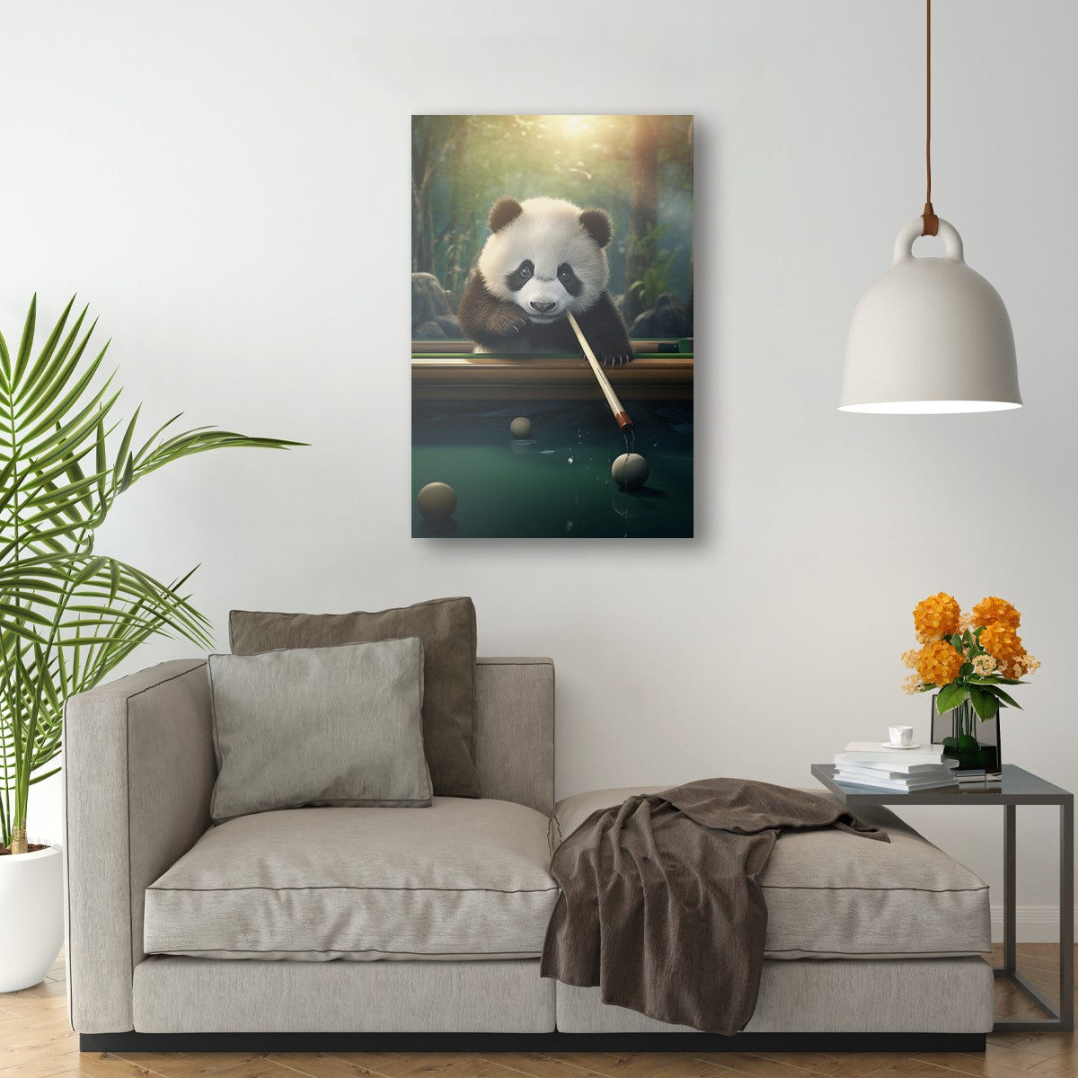 The Panda's Snooker Delight Wall Art
