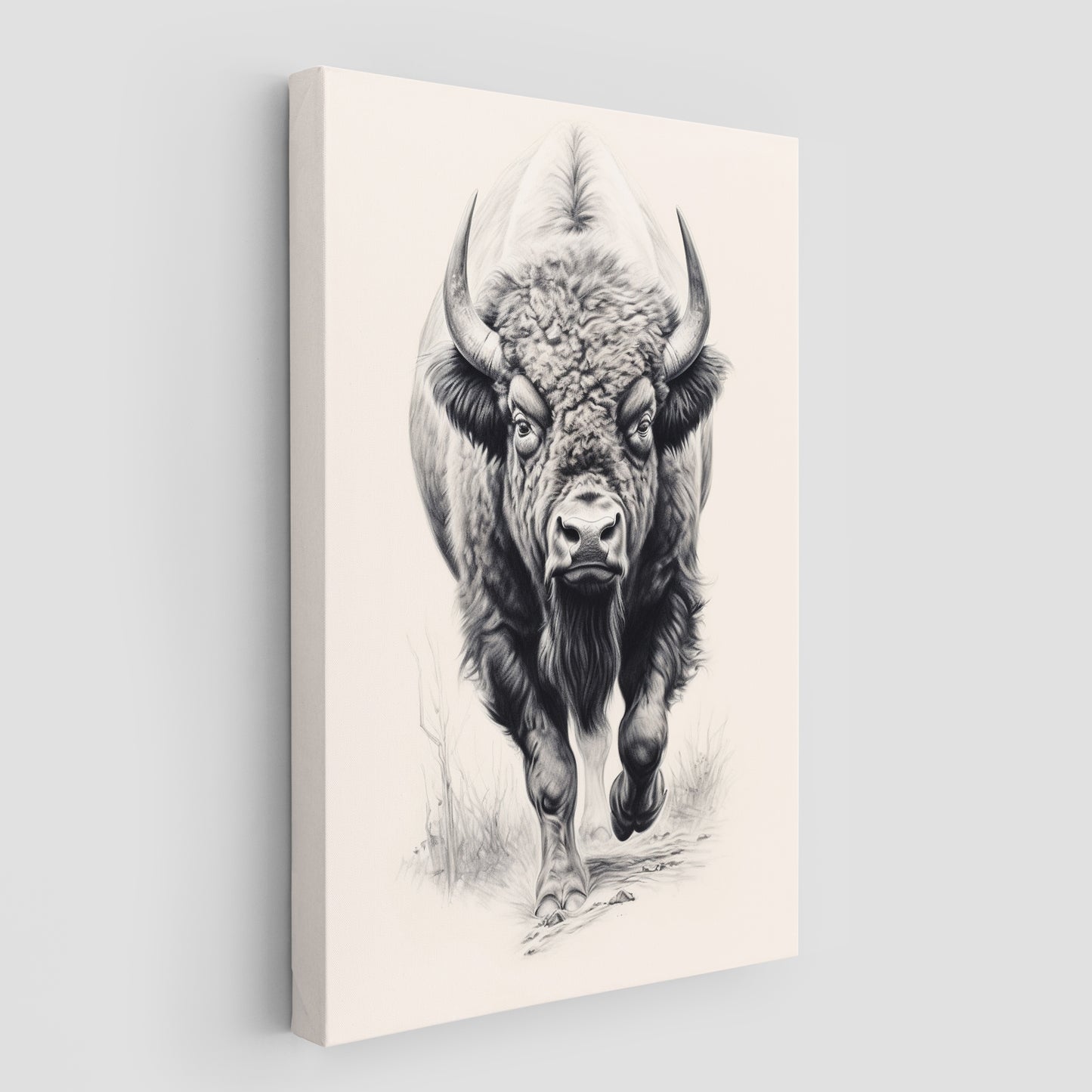 Furious Majesty Bison Wall Art