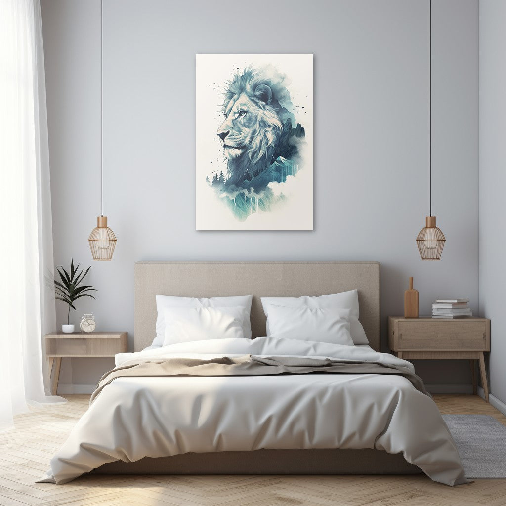 Lion The Ruler Of The Savanna Wall Art