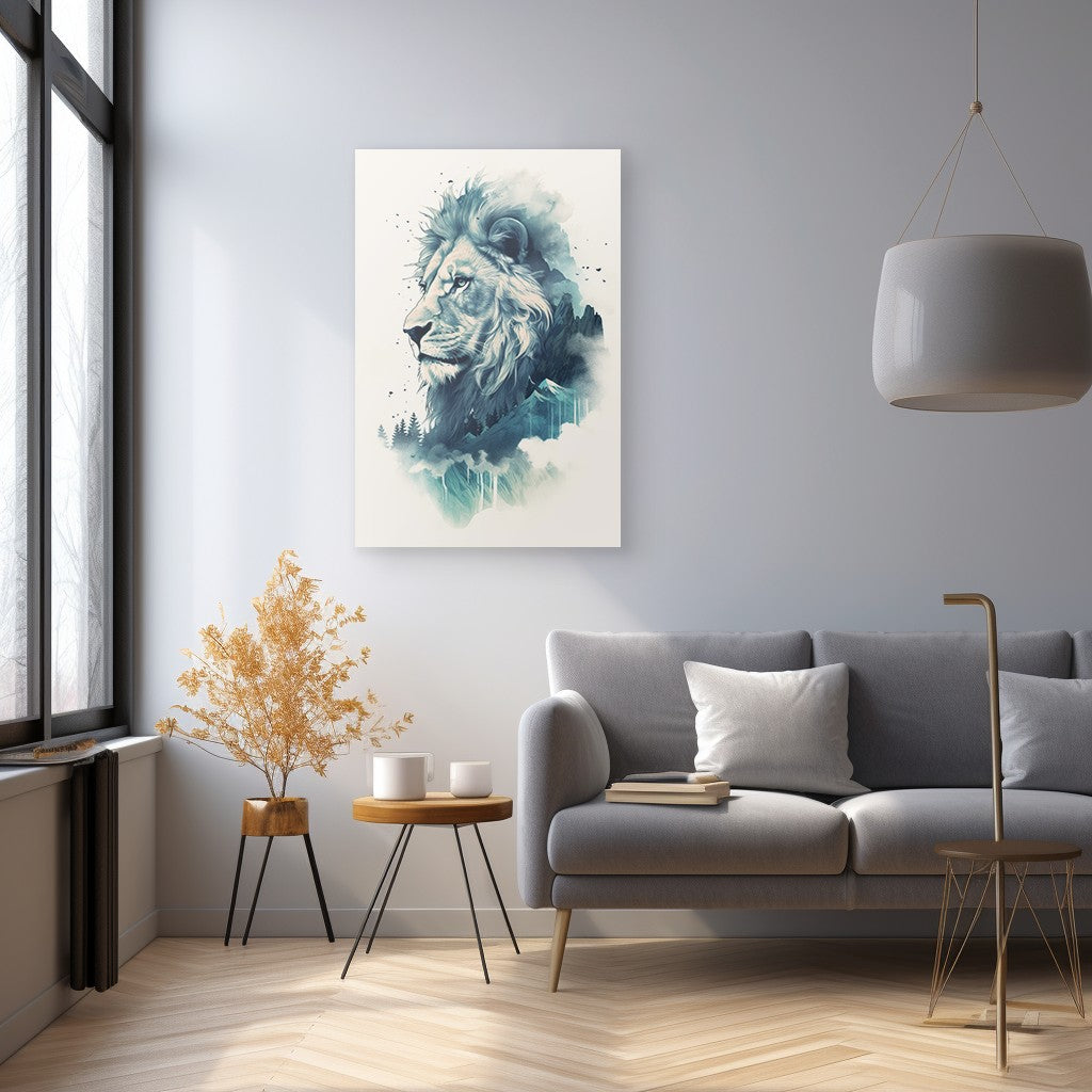 Lion The Ruler Of The Savanna Wall Art
