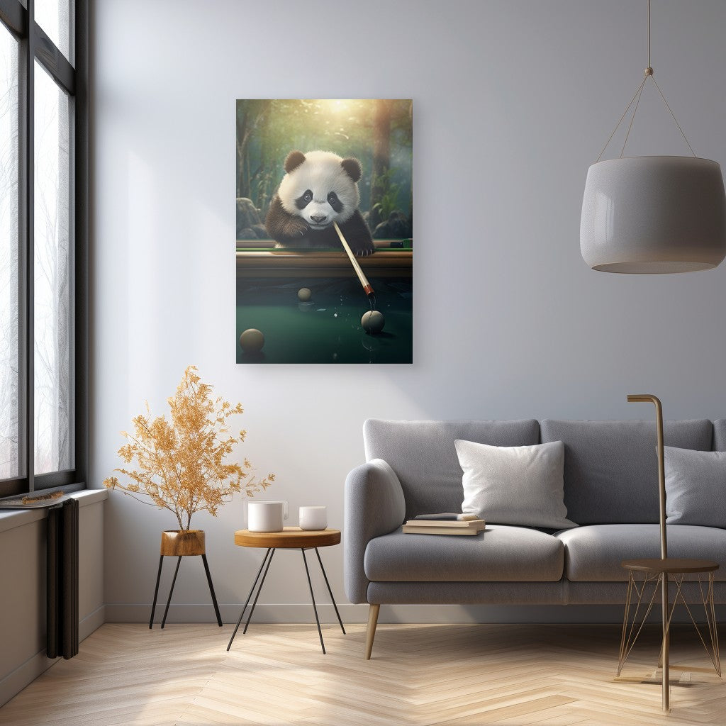 The Panda's Snooker Delight Wall Art