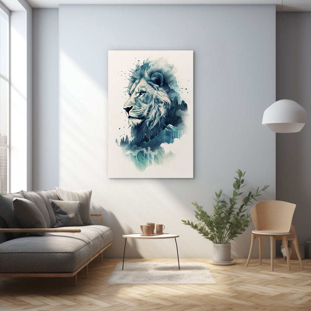 Lion The Ruler Of The Savanna Wall Art