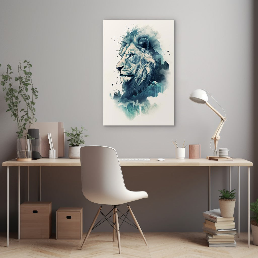 Lion The Ruler Of The Savanna Wall Art