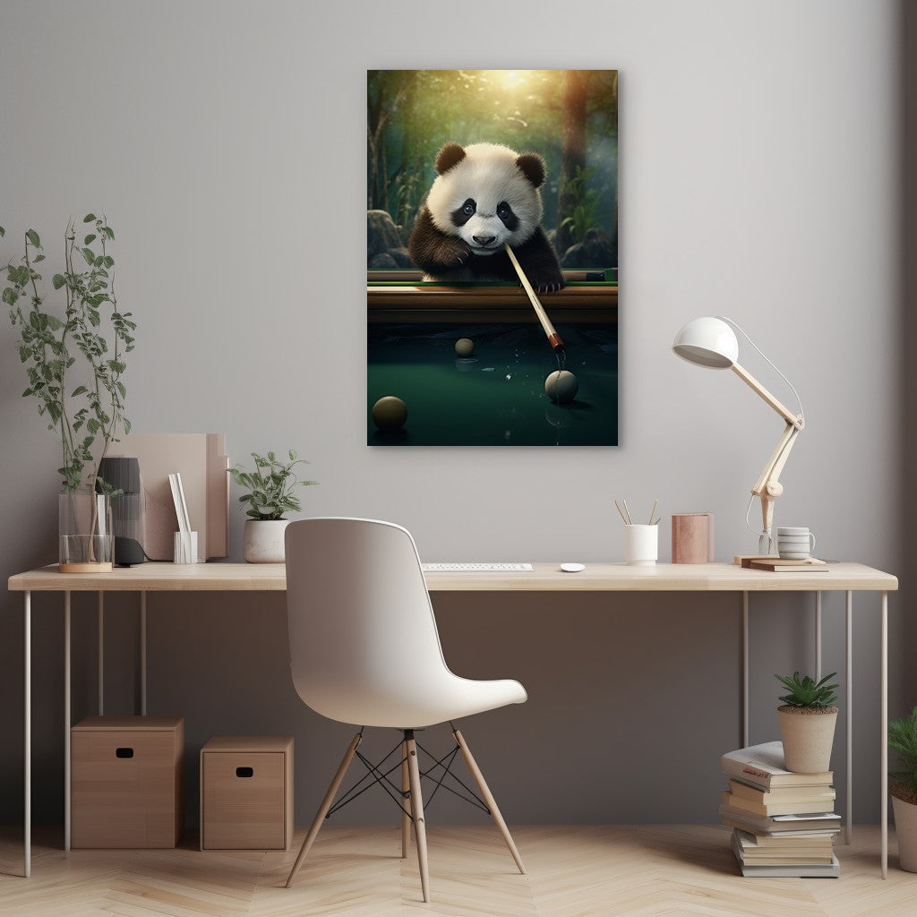 The Panda's Snooker Delight Wall Art