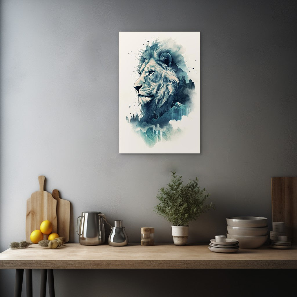 Lion The Ruler Of The Savanna Wall Art