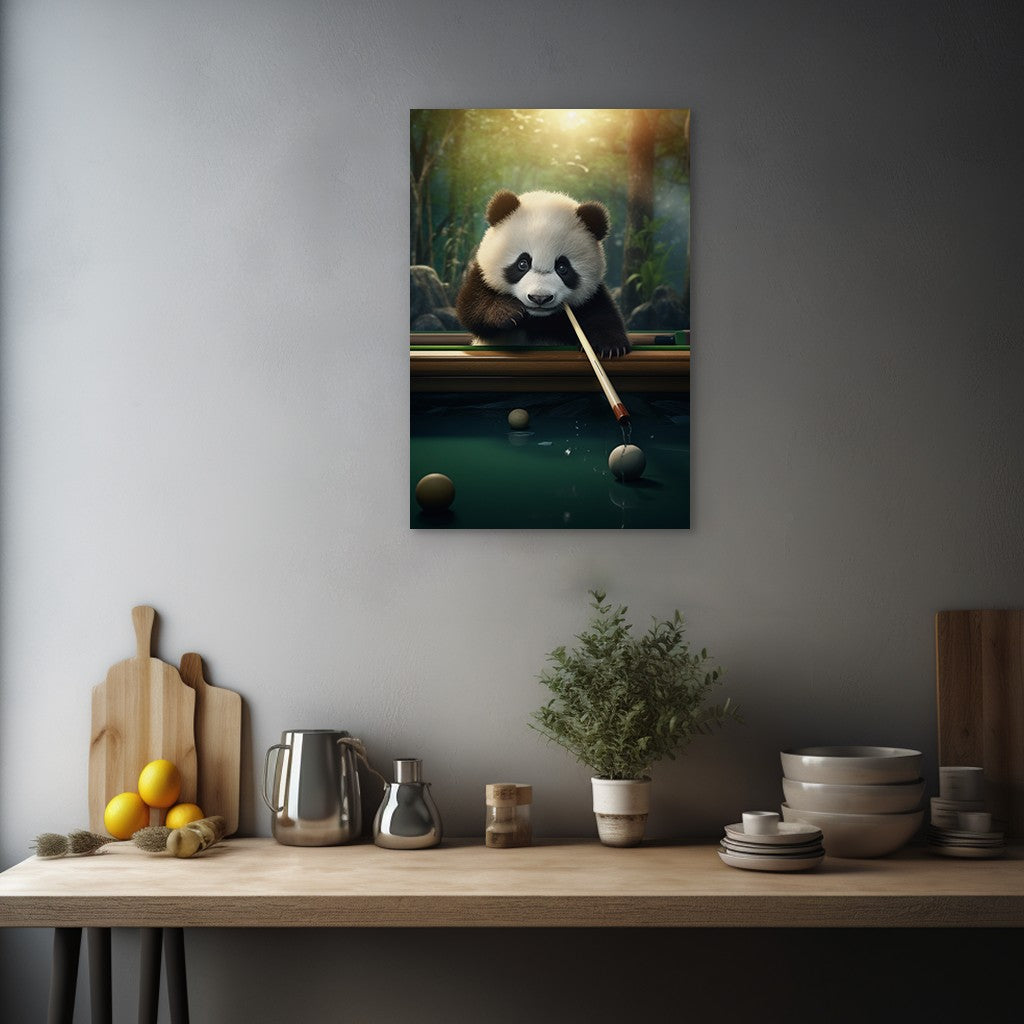 The Panda's Snooker Delight Wall Art