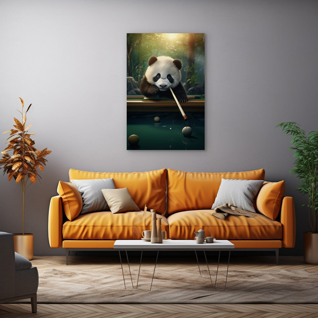 The Panda's Snooker Delight Wall Art