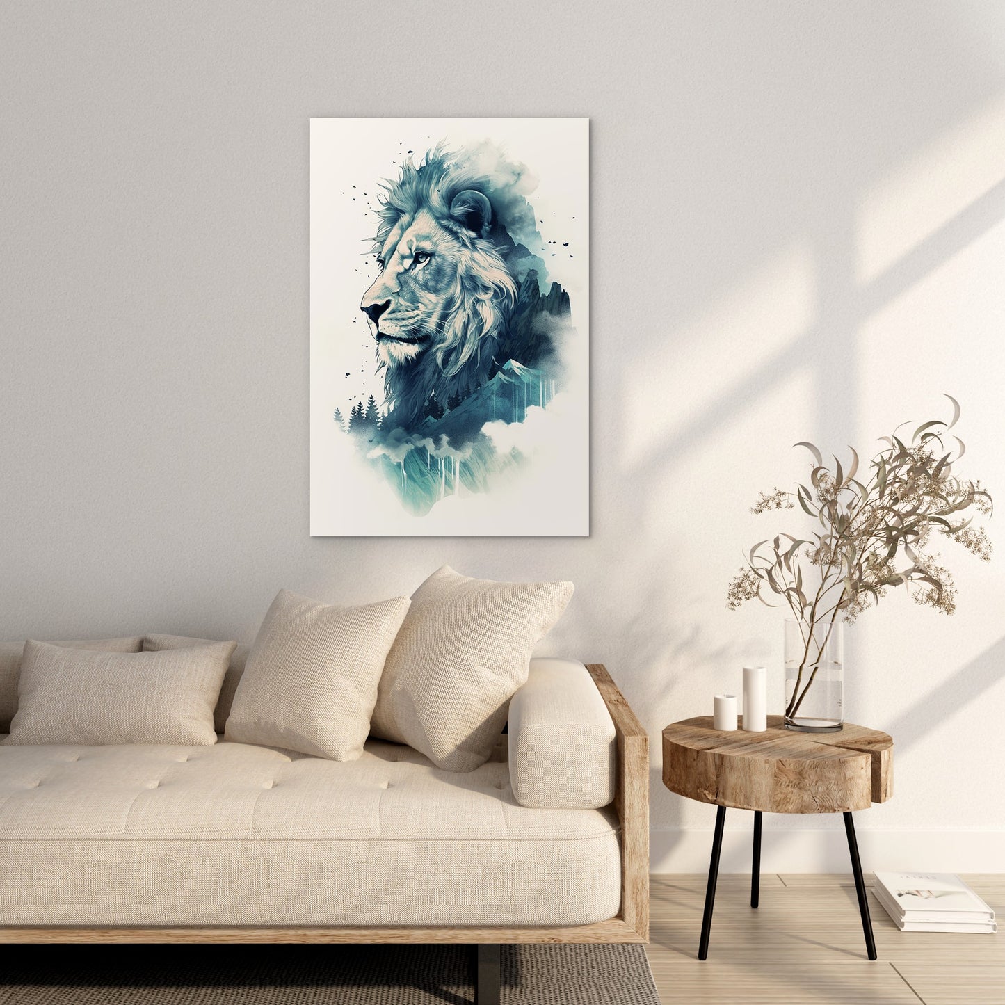 Lion The Ruler Of The Savanna Wall Art