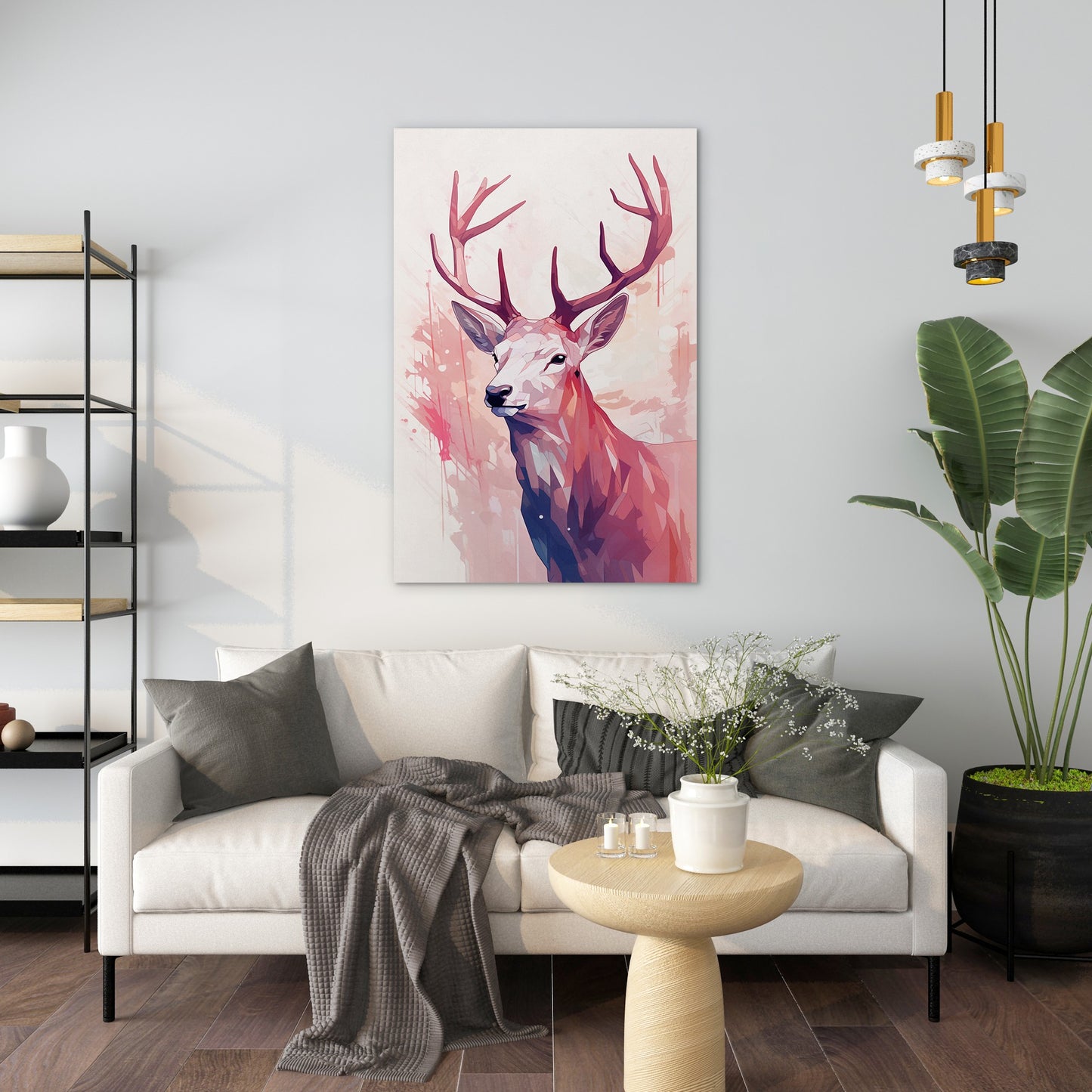 Elk Abstract Wall Art