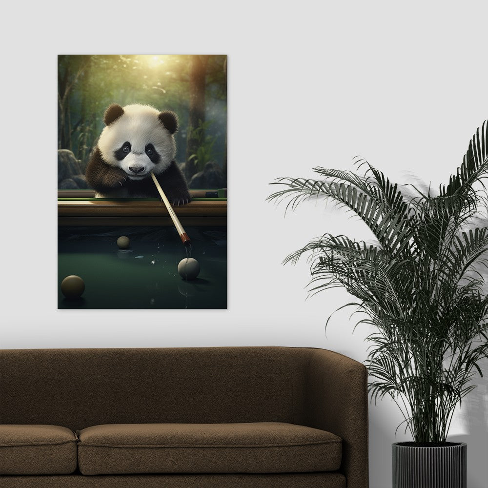 The Panda's Snooker Delight Wall Art