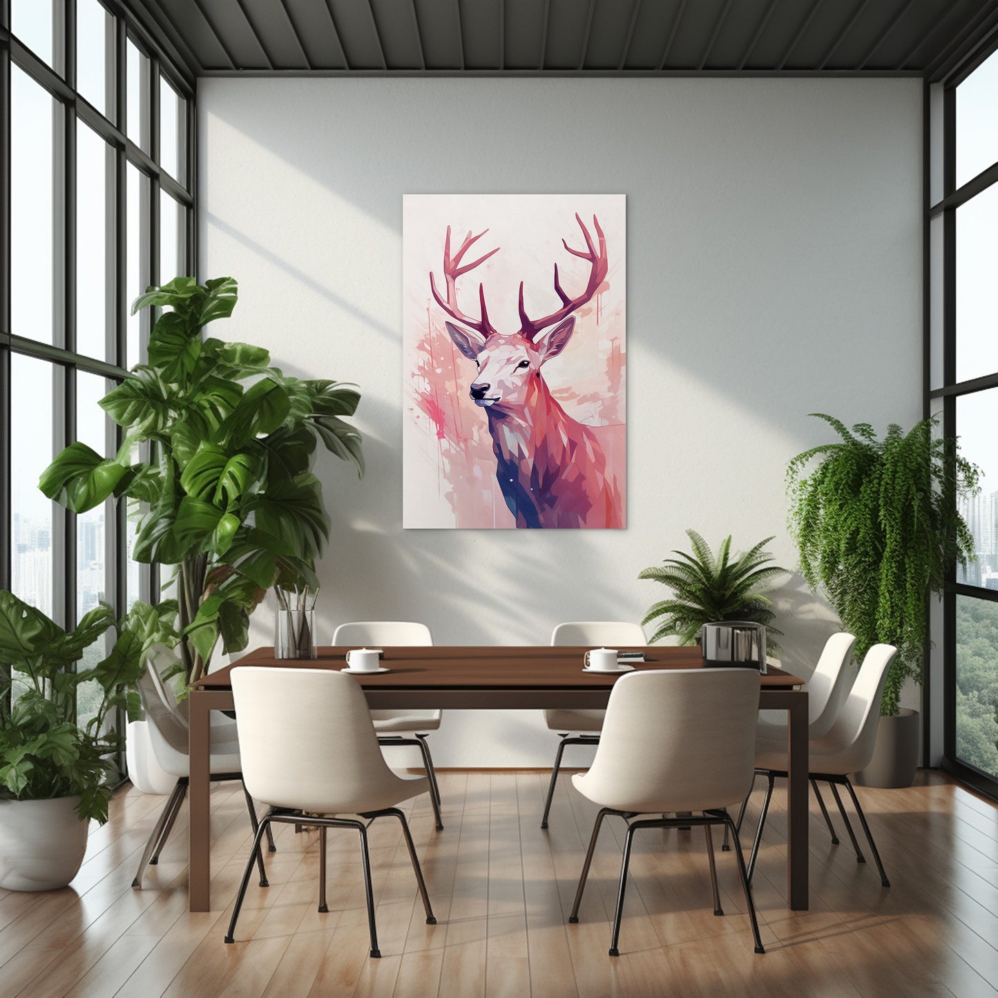 Elk Abstract Wall Art