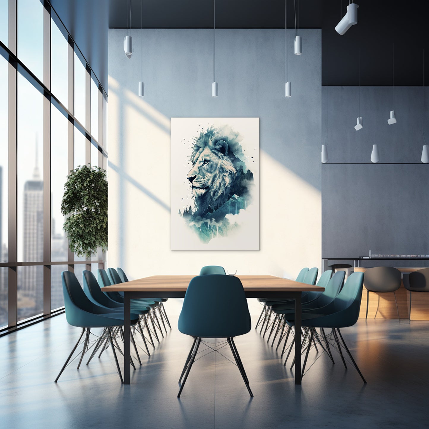 Lion The Ruler Of The Savanna Wall Art