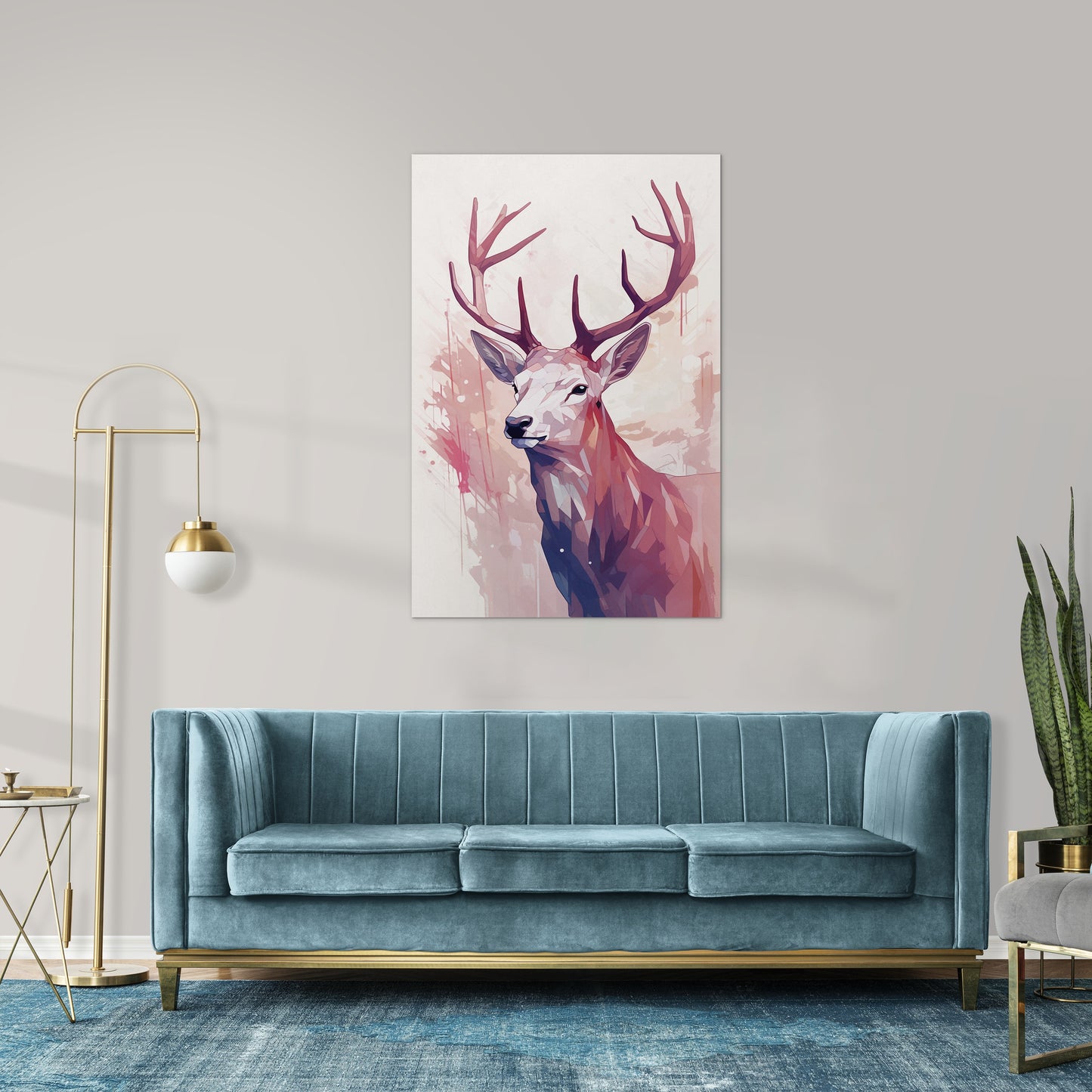 Elk Abstract Wall Art