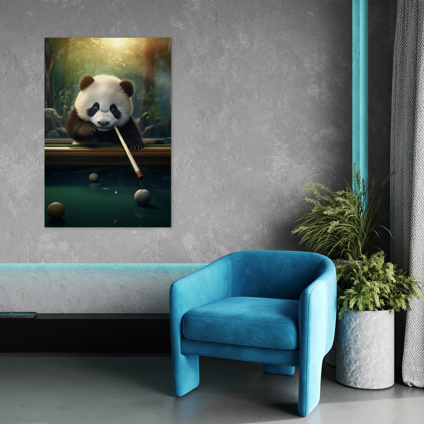 The Panda's Snooker Delight Wall Art