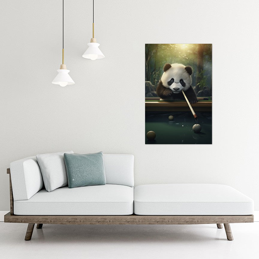 The Panda's Snooker Delight Wall Art