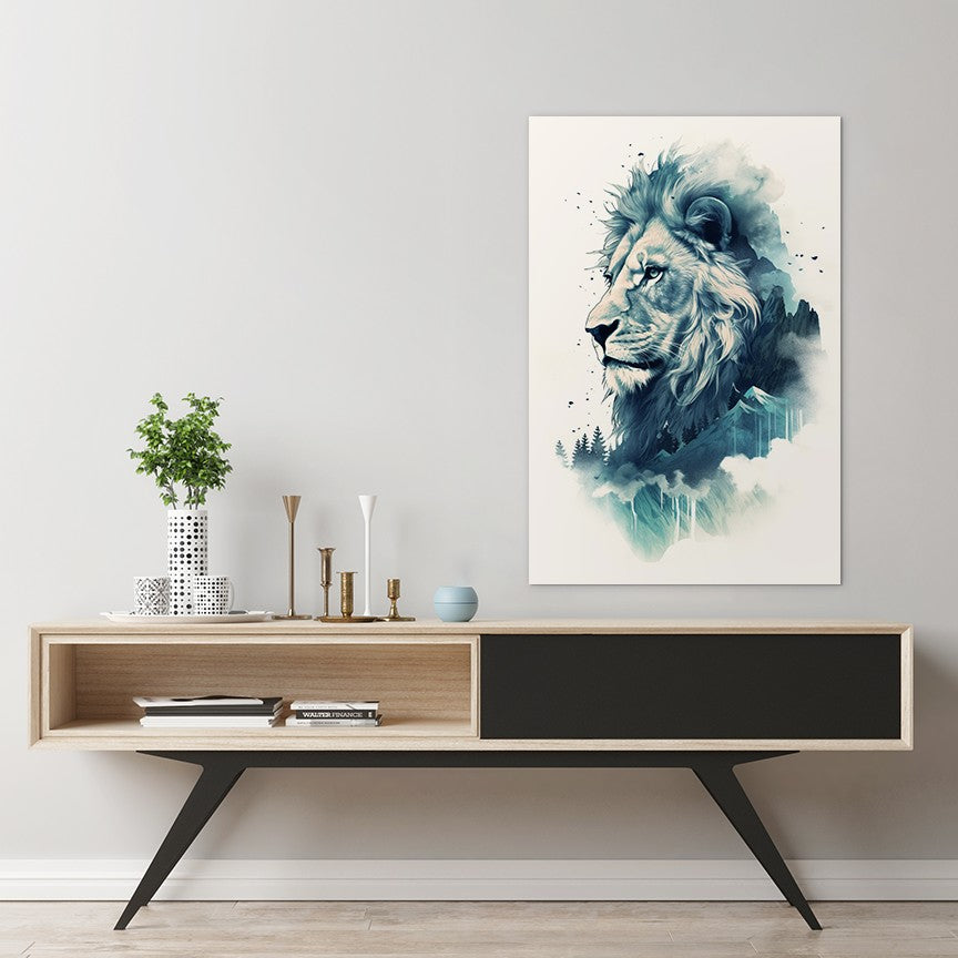 Lion The Ruler Of The Savanna Wall Art