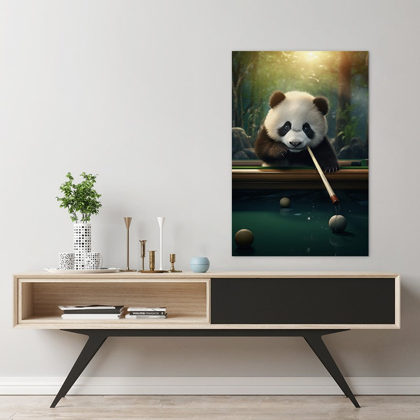 The Panda's Snooker Delight Wall Art