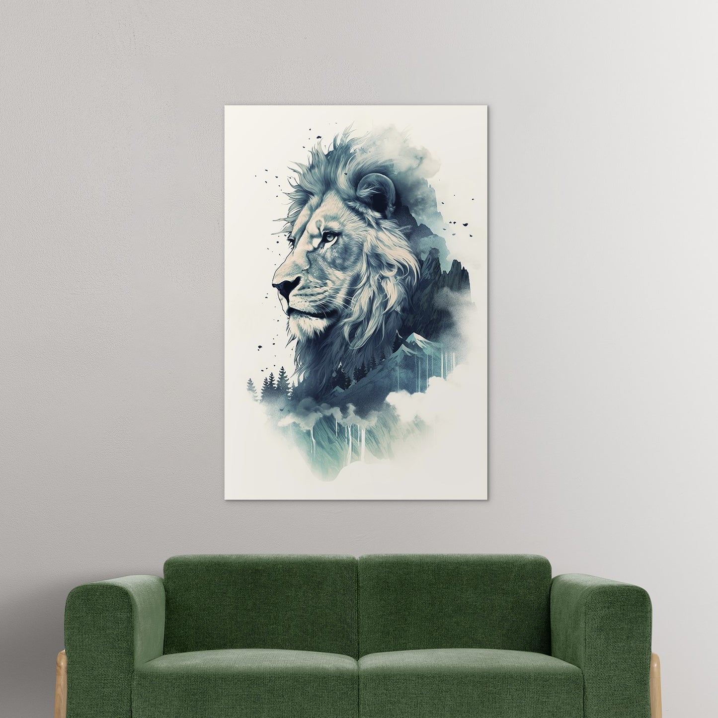 Lion The Ruler Of The Savanna Wall Art