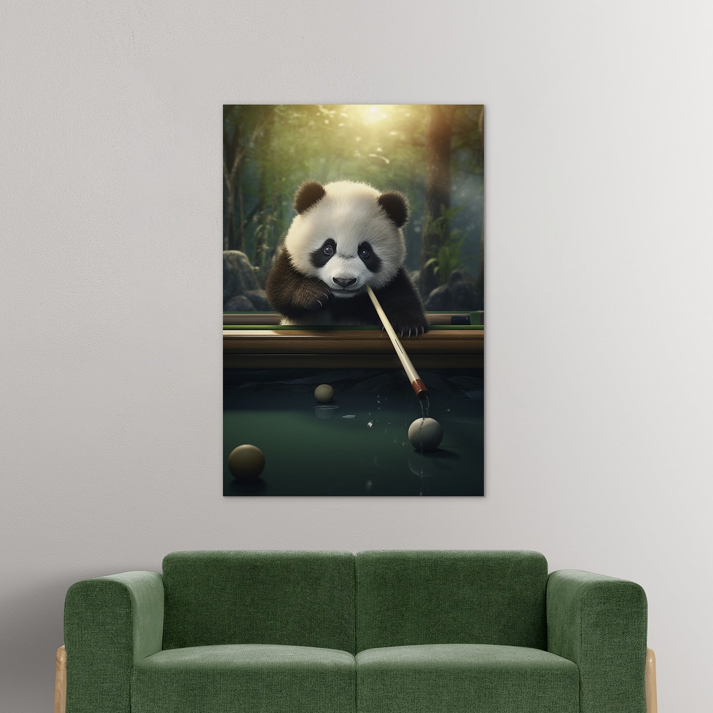 The Panda's Snooker Delight Wall Art