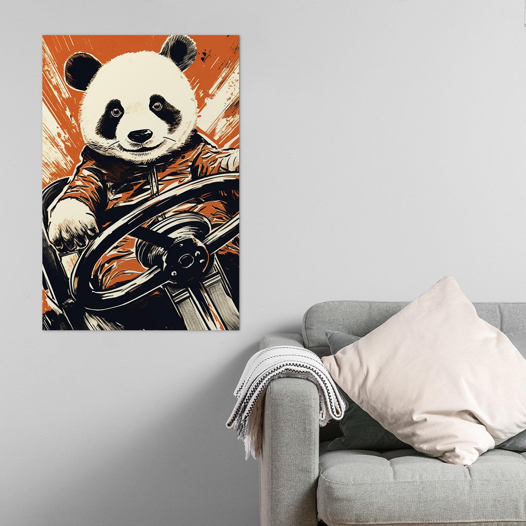 Panda's Joyride Wall Art