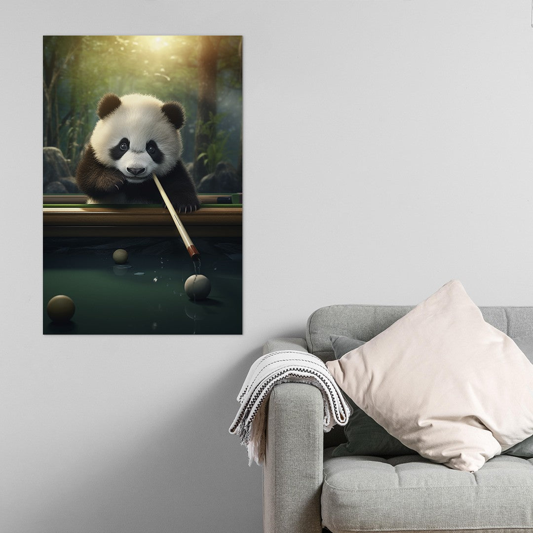 The Panda's Snooker Delight Wall Art