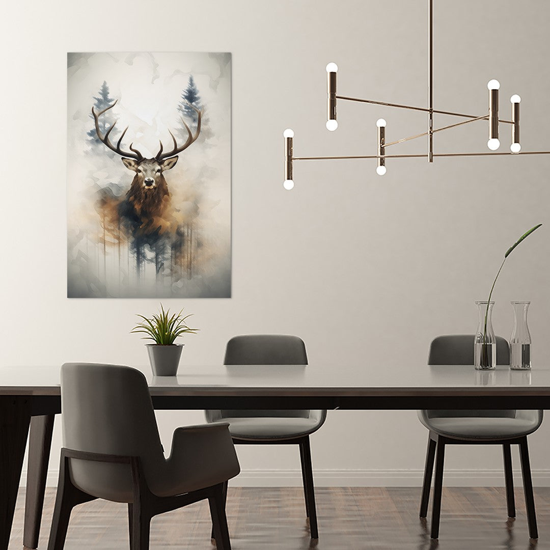 Elk and Forest Wall Art