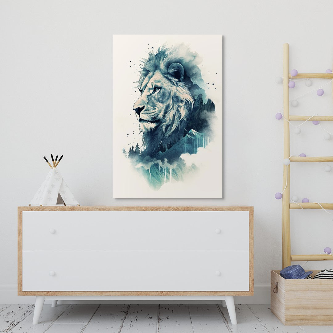 Lion The Ruler Of The Savanna Wall Art