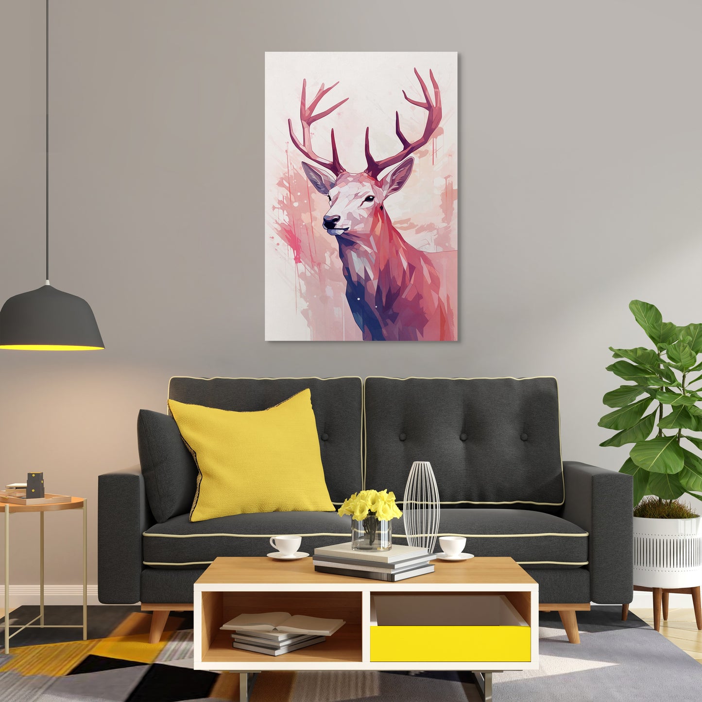 Elk Abstract Wall Art