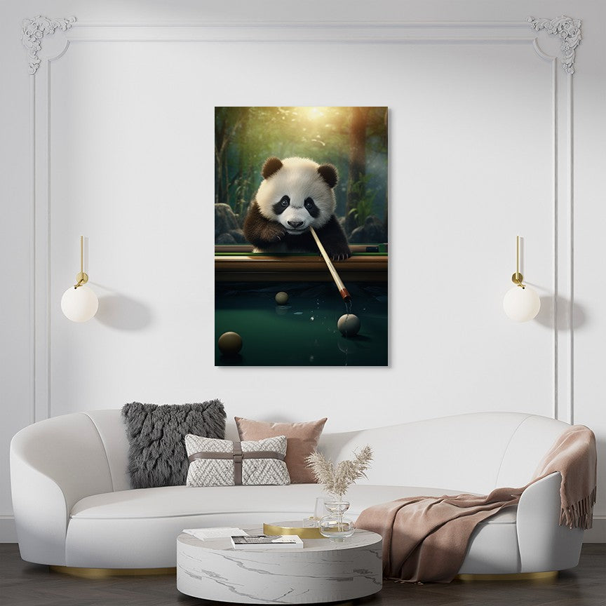 The Panda's Snooker Delight Wall Art