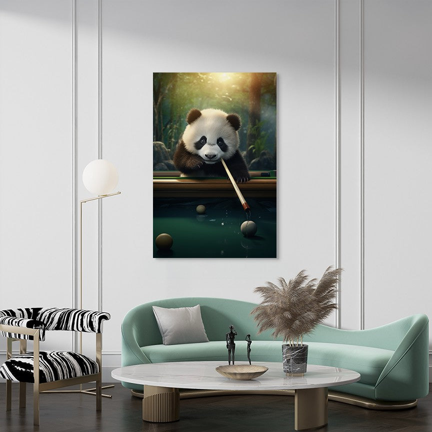 The Panda's Snooker Delight Wall Art